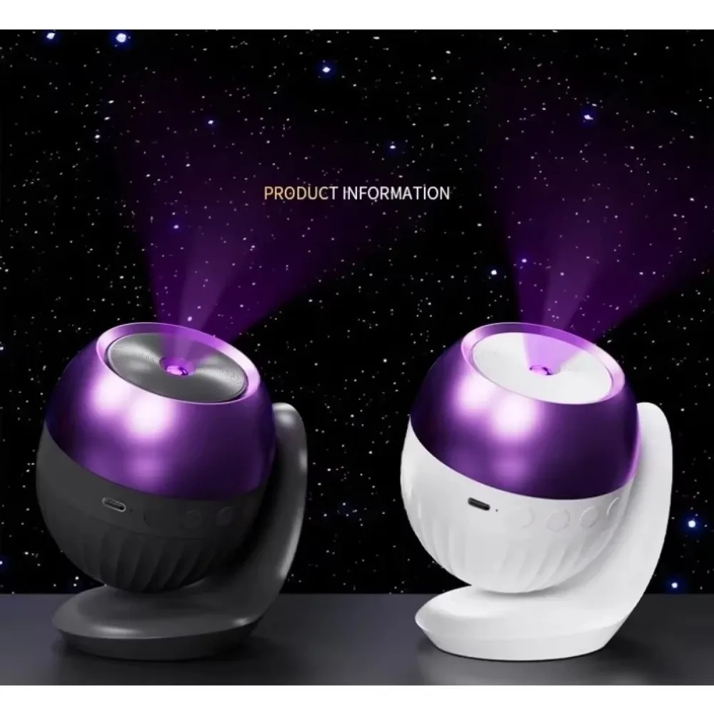 24 Patterns Star Projector Night Light Rotatable with Sleep Sound Starry Sky Lamp Auto Timer Starry Ocean Atmosphere Lamp