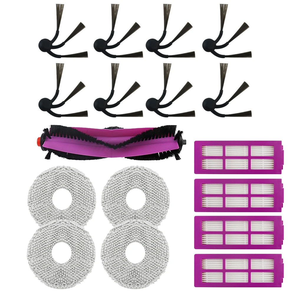 Complete Accessory Set For Midea For V16 Pro/Mini And For Eureka J15 Max Ultra Robot Vacuum Cleaner Replacement Accessory Kit