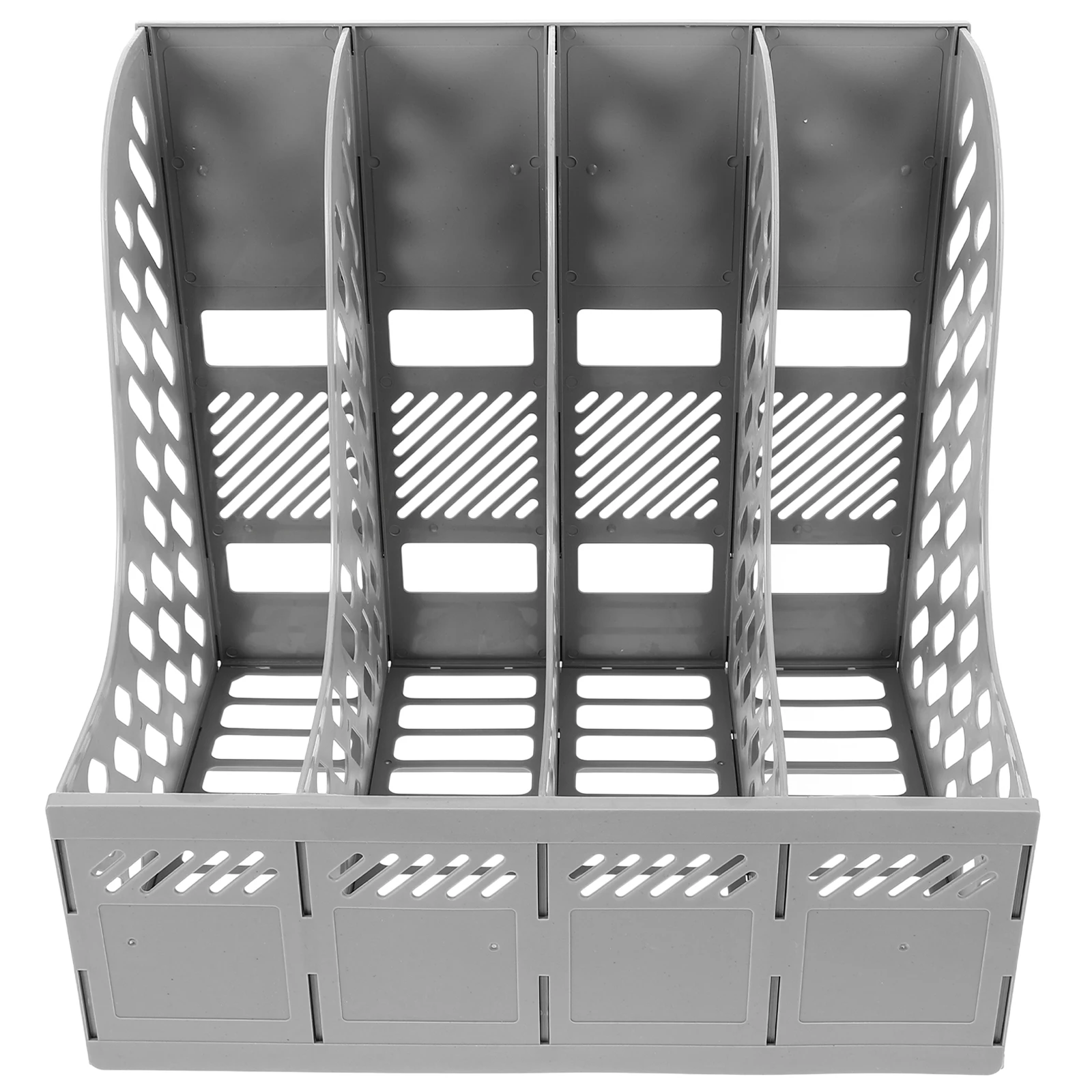 

1 Set Cubbyhole Multifunctional Plastic Document Storage Rack Desktop File Organizer Modern File Stand Book Holder For