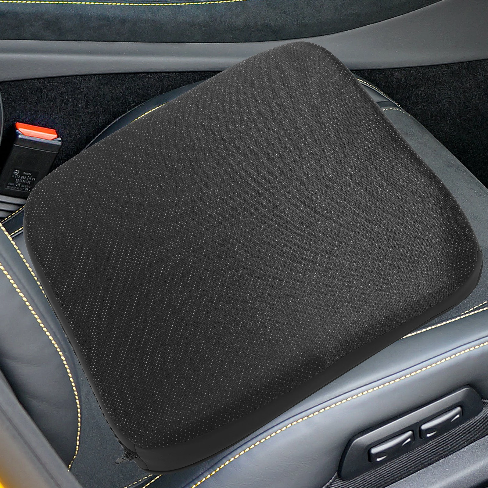 

Seat Cushion 6cm Heightening Pad for Adult Driver Imitation Thick High Density Nonslip Bottom Universal