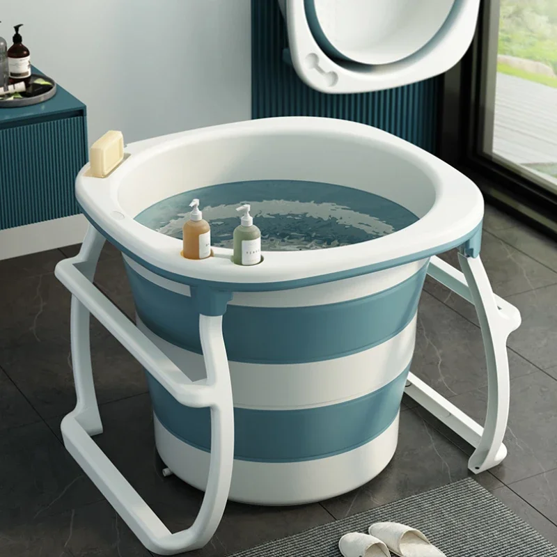 

Plastic Bathroom Bathtub Shower Adults Large Portable Thick Home Body Foldable Baby Bathtub Bucket Spa Sitz Bath Home Products