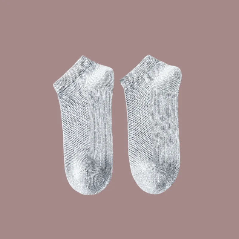 Chaussettes Courtes Basses pour Homme, Absorbant la Sueur, Mince, Respirant, Bateau, Printemps, Été, Automne, 5/10 Paires