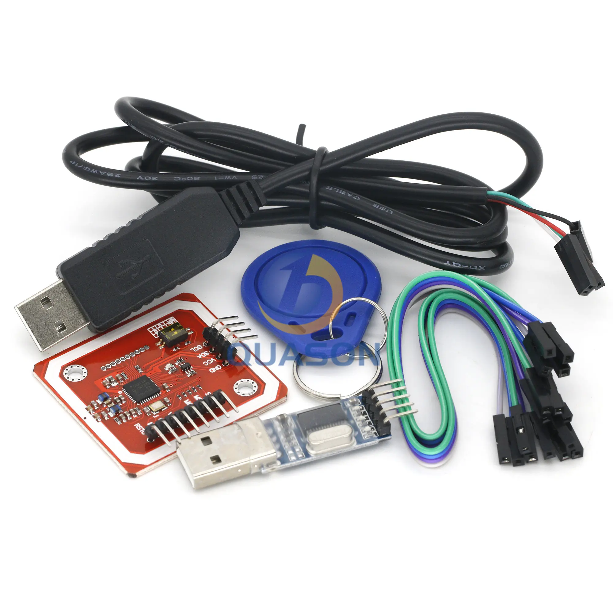 1Set PN532 NFC RFID Wireless Module V3 User Kits Reader Writer Mode IC S50 Card PCB Attenna I2C IIC SPI HSU For Arduino