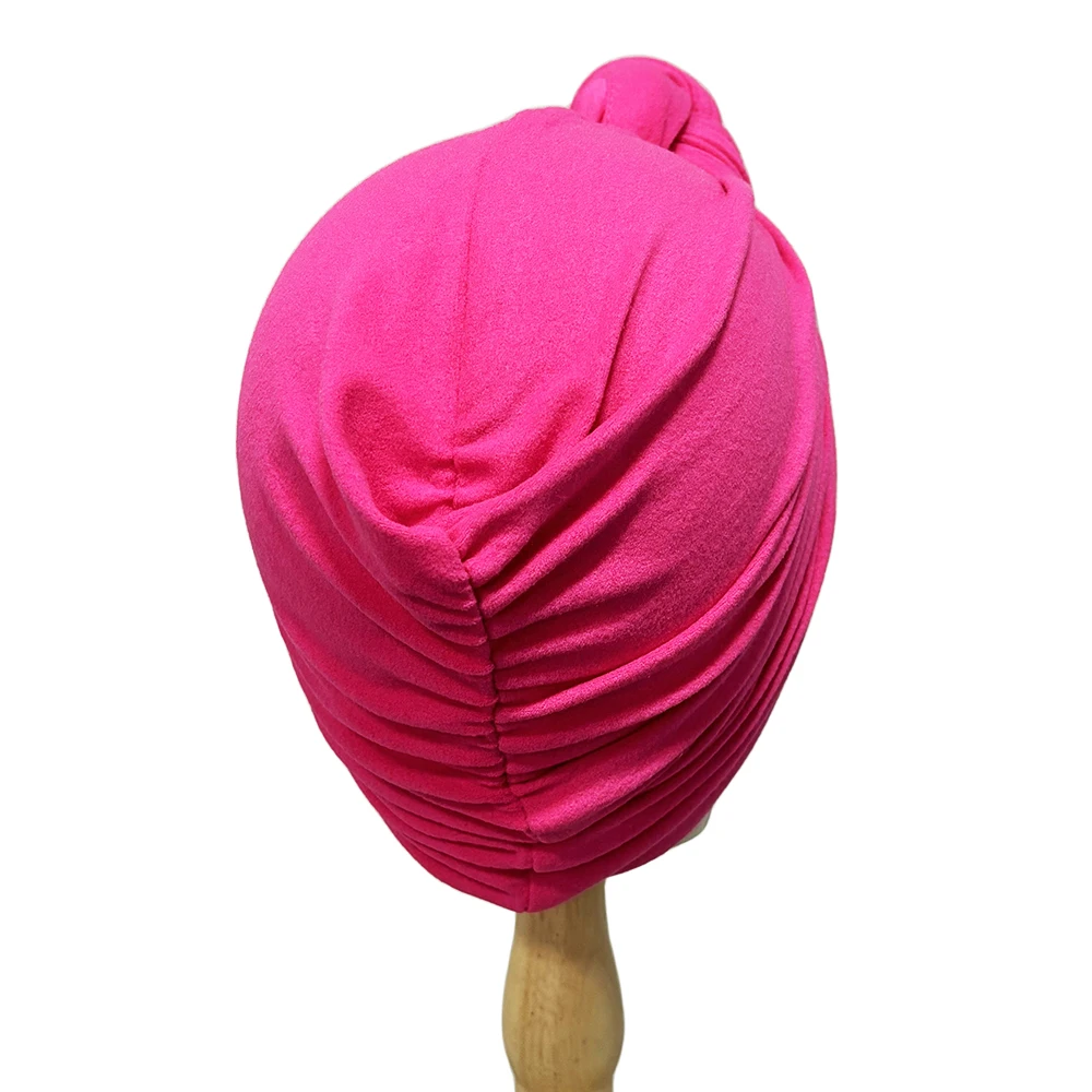 Knotted Headwraps for Women African Turban Pre-Knotted Beanie Headwraps Hair Covers