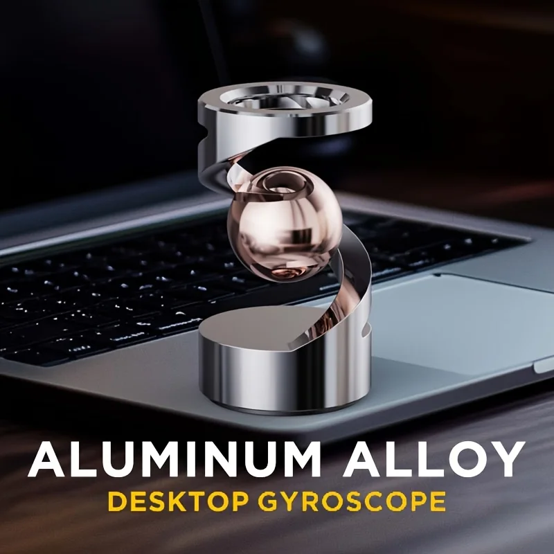 Metal Desktop Gyroscope Non-Levitating Office Desk Decorative Item Rotating Finger Toy Desktop Ornament