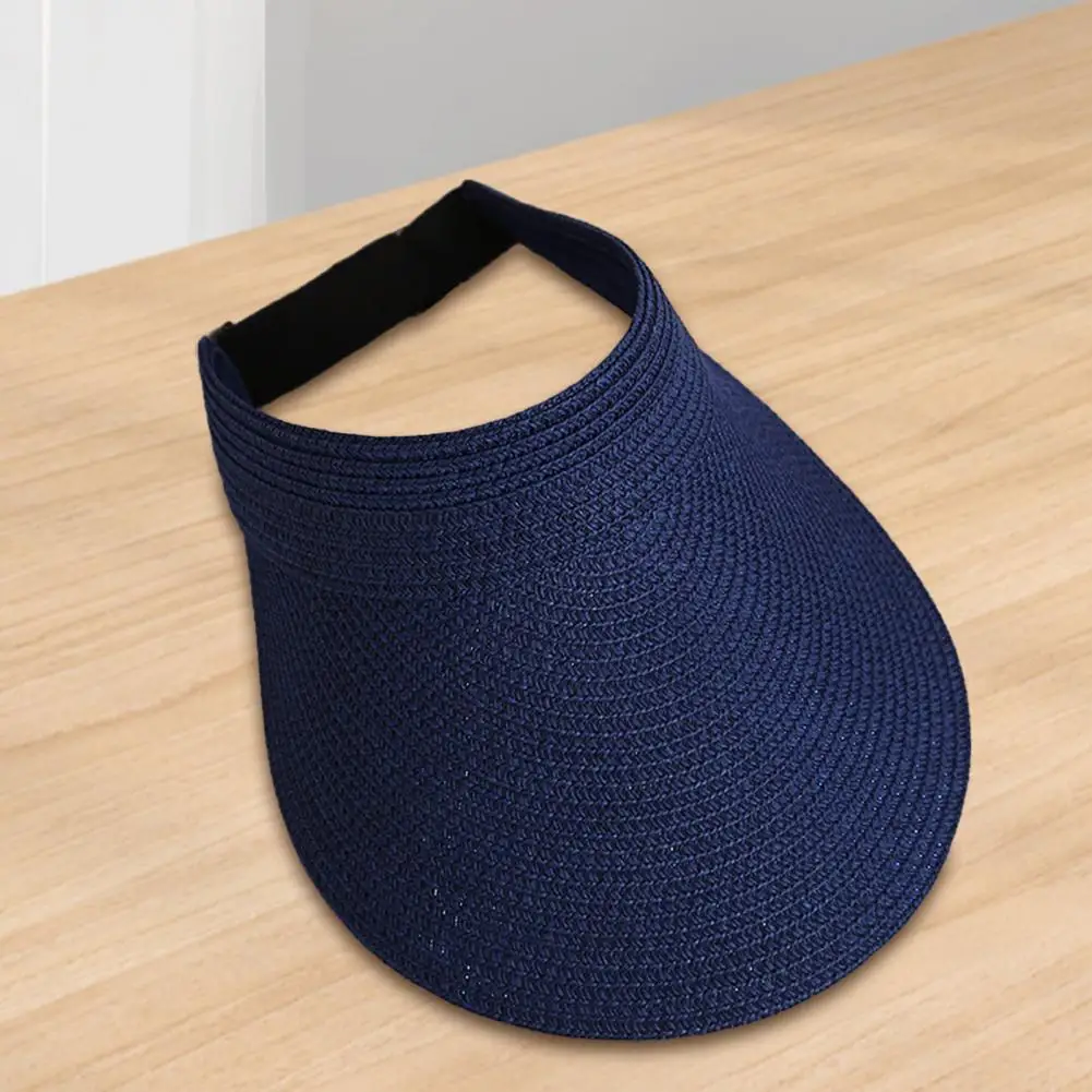Cycling Sun Visor Hat Summer Sun Visor Hat Summer Weave Sun Visor Hat Adjustable Wide Brim Cap Breathable Uv for Outdoor
