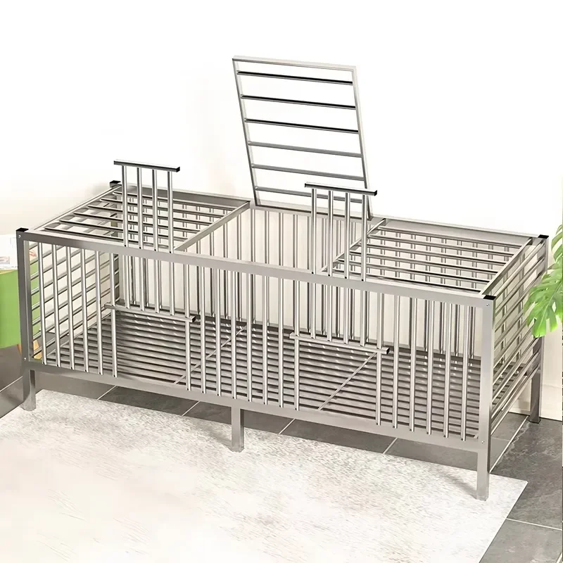 Rust-Proof Stainless Steel Modular Poultry Cage Kit Easy Assemble Animal Coop for Chickens Pigeons Indoor Outdoor Furniture