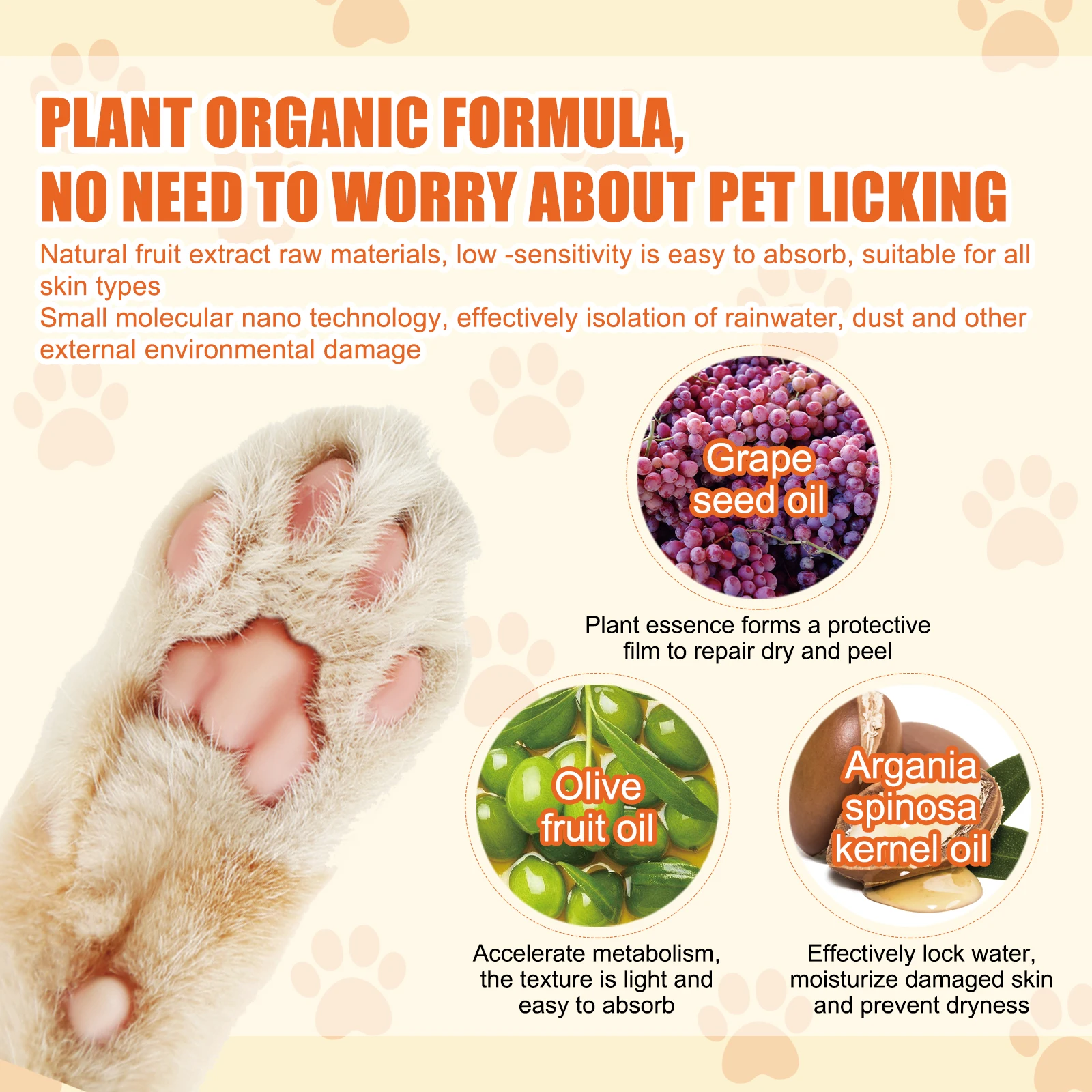 Dog Cat Pet moisturizing claw cream dog cat foot pads prevent cracking and moisturize feet and soles