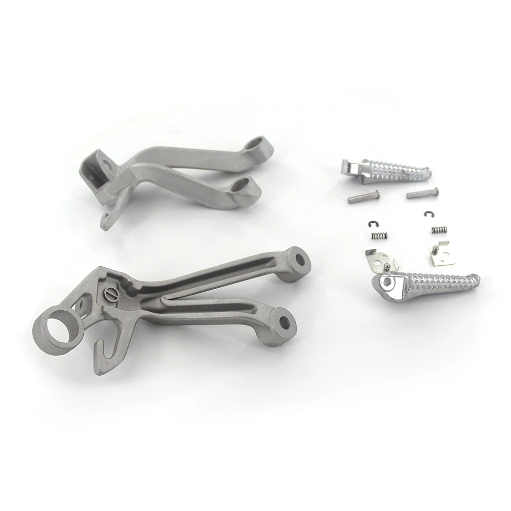 Rear Foot Rests Pedal Accessories Parts For HONDA CBR600-F4 CBR600-F4i Motorcycle Folding Bracket Assembly Kit Silver black