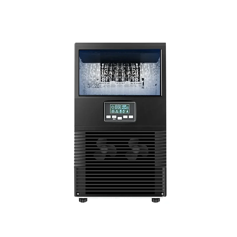 HICON Commercial Ice Machine Automatic Cube Maker for Milk Tea Shop Bar 40KG/68KG Ice Cube Maker Machine