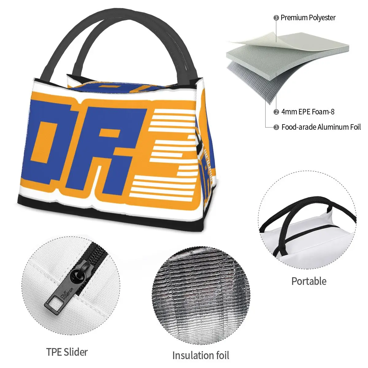 Daniel Ricciardo DR3 Portable insulation bag for Cooler Thermal Food Office Pinic Container