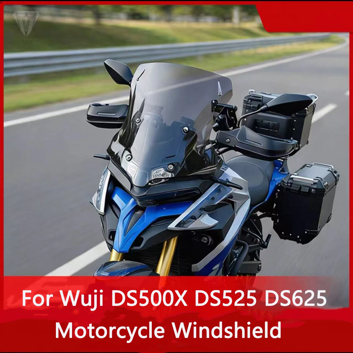 

For Wuji DS500X DS525 DS625 Motorcycle Windshield Modification Accessorie Heighten Deflector Windshield Protect Chest Windshield