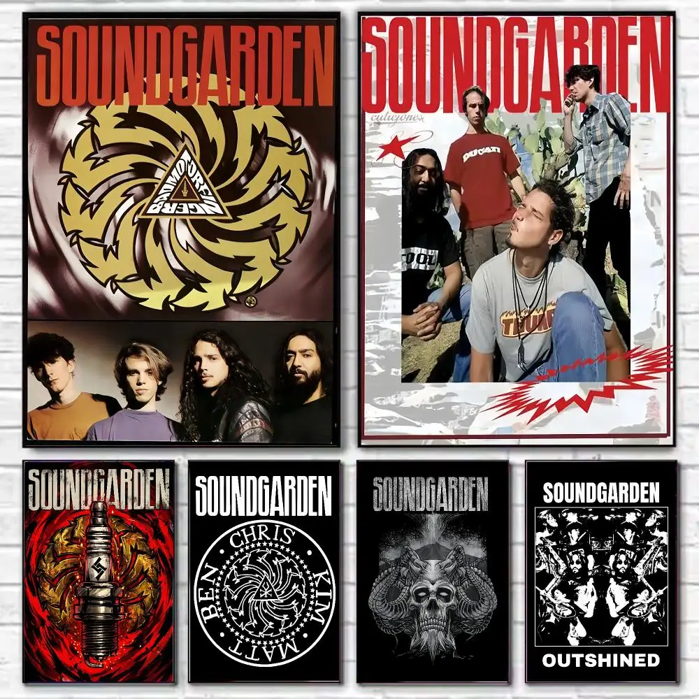 Band S-Soundgarden Poster Stylish Wall Art Print for Living Room Bedroom Study Office Café Home Decor Modern Gift