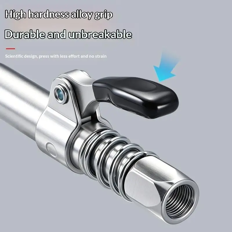 1 Set Injektor-Schmierölfett-Spender, Fettspender-Kupplung NPTI/8, Ölpumpe, Schnellverschluss-Fettdüse, Reparaturwerkzeug – Detail 8
