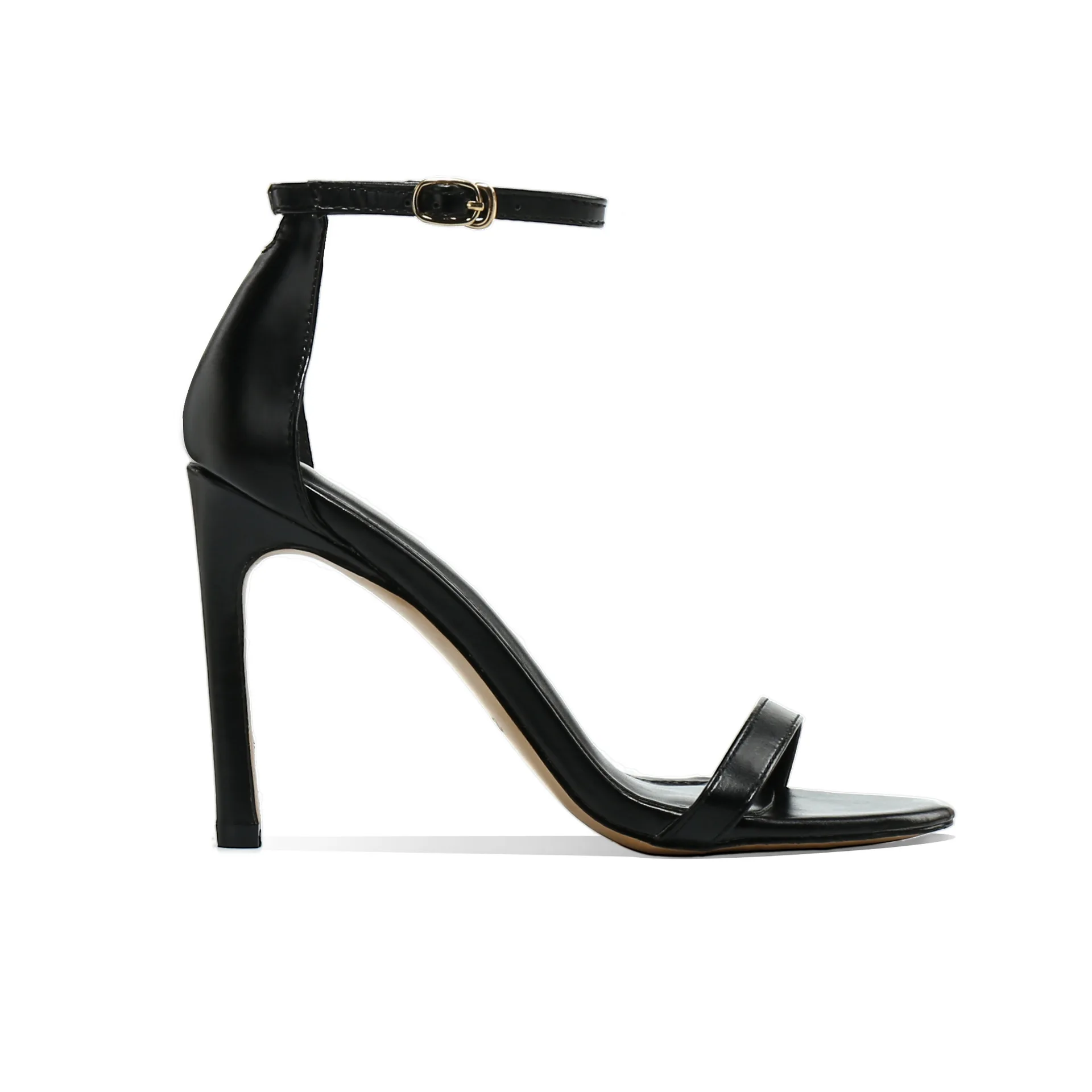 

Women's Sandal Height-Increasing Single-Strap Versatile High-Heeled Sandals for Women Available in leather suede mirror finishes