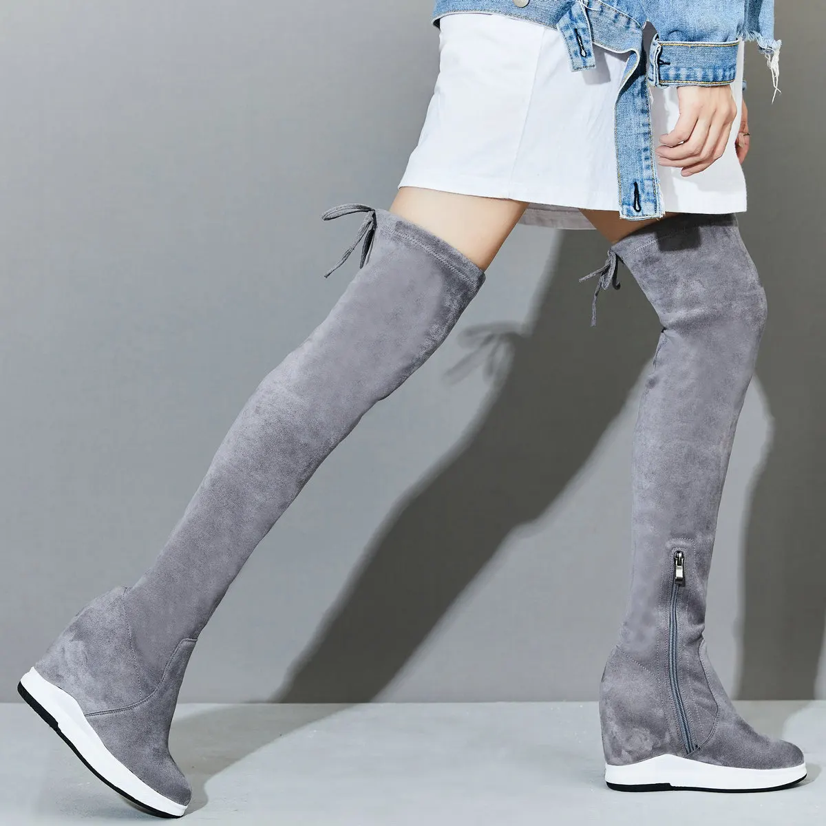 Plateau-Pumps, US-Größe 11, Schuhe für Damen, Übergröße 45, Keilabsatz, Overknee-Stiefel, Größe 46, klobige Turnschuhe, große Größe 44, Schuhe – Detail 5