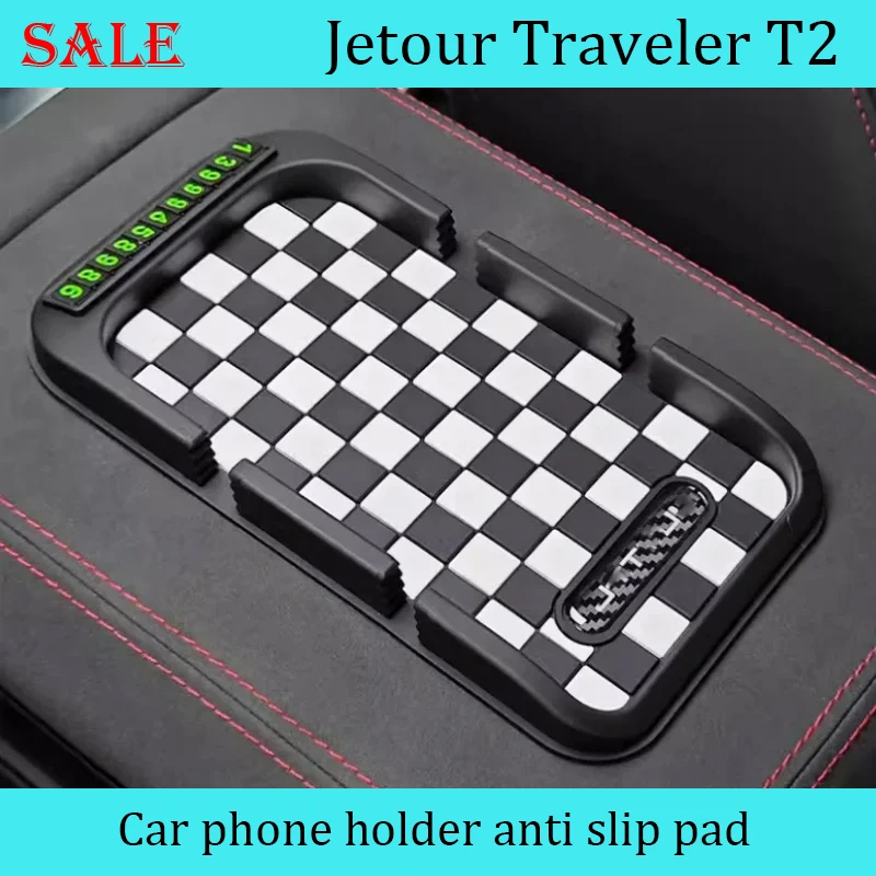 Fit for Jetour Traveler T2 2023-2024 Cars Mobile Phone Holder Instrument Panel Anti-slip Pad Storage Box decorative accessories