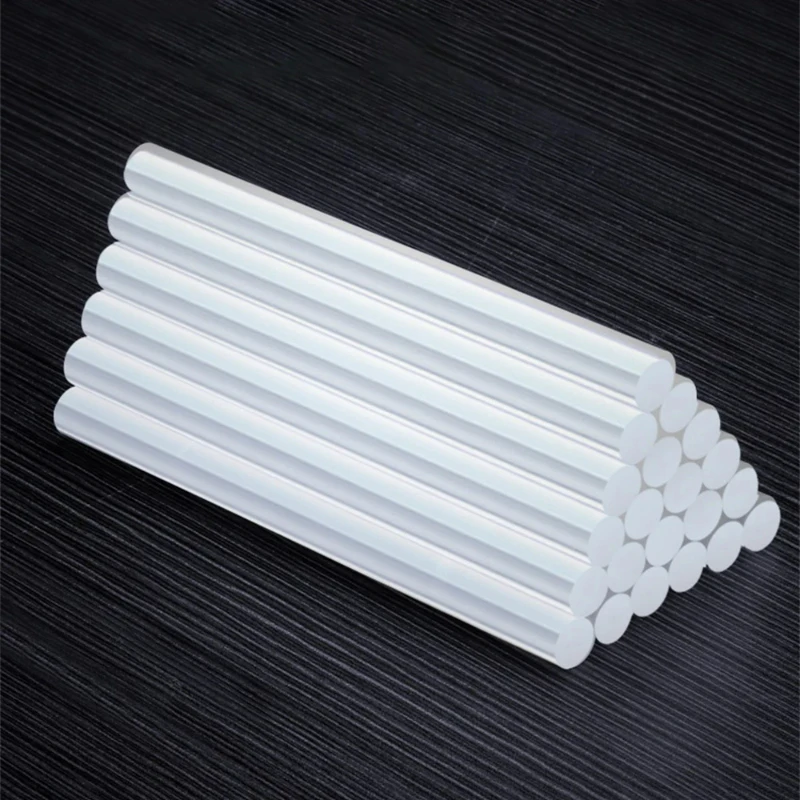 Hot Glue Sticks 11mm/7mm Transparent Silicone in Bar 20/30PCS Silicone High Viscosity White Glue for DIY Craft , Car Repair