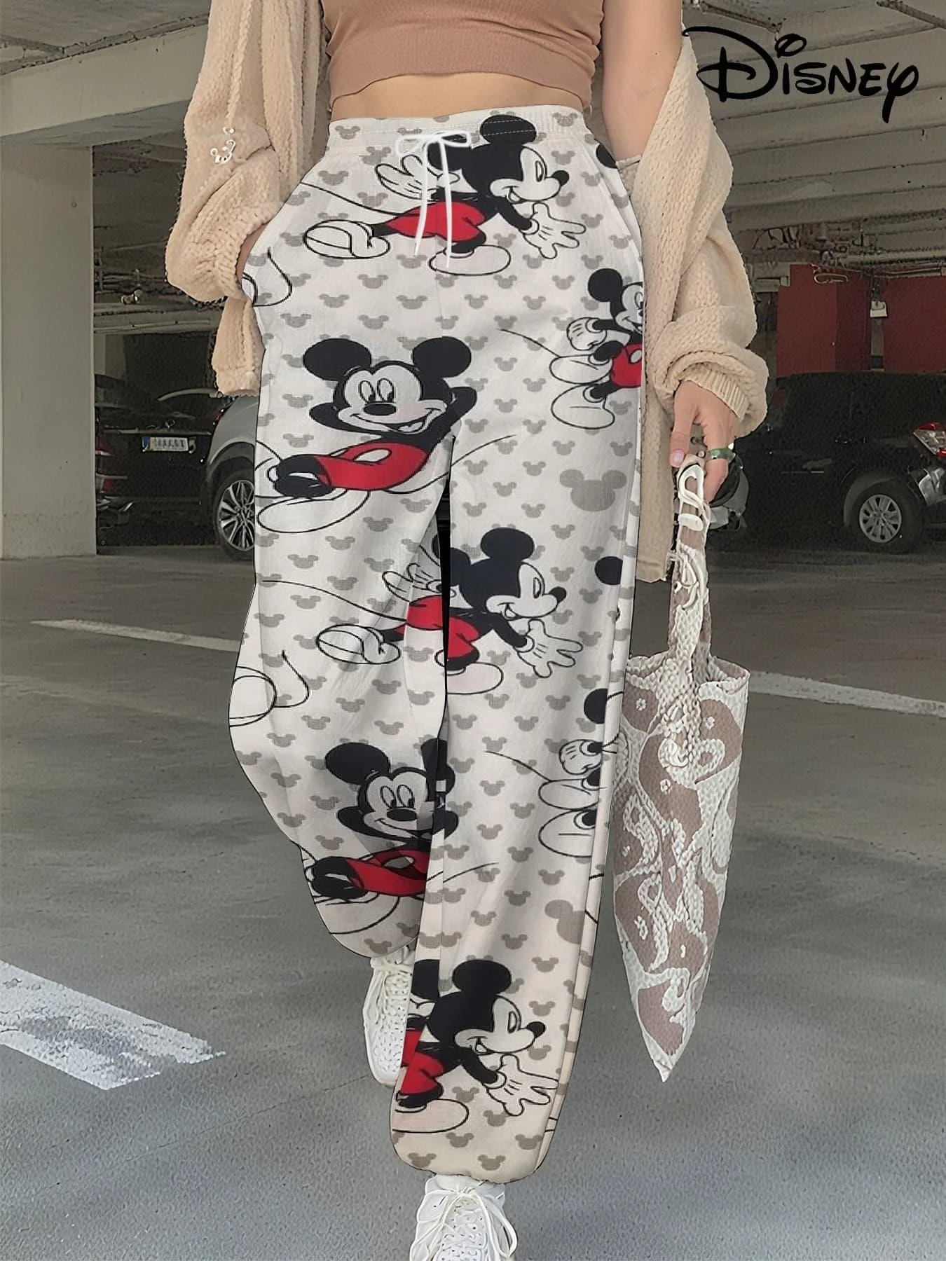 ديزني الرسوم المتحركة الكرتون الحلو كول العصرية المرأة المتفجرة الشارع الربيع والخريف نمط الكاحل السراويل المتضخم المرأة الكبار #2