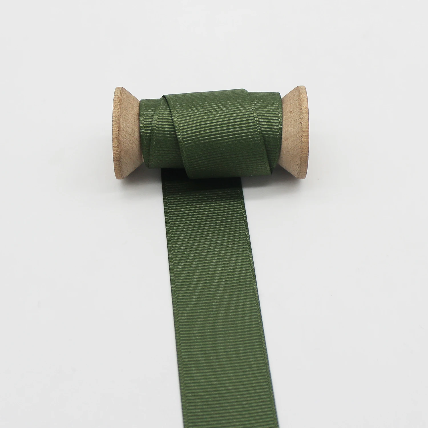 5 Yards/Lot  Green Moss Grosgrain Ribbon For Gift Packing Christmas Party Decoration Handmade DIY Bows