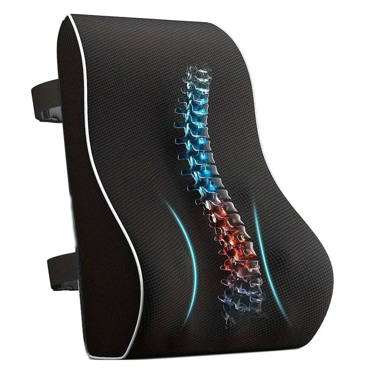 [NEW] Lumbar Support Pillow Memory Foam Car Seat Waist Cushion Relieve Back Pain Soft and Comfortable for Home Car