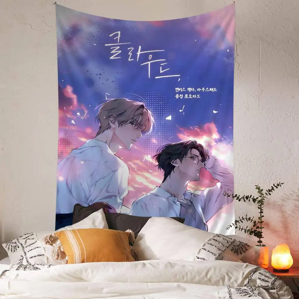 فقدت في السحابة الكلاسيكية الجدار نسيج شنقا التارو الهبي جدار السجاد النوم جدار شنقا ورقة #1