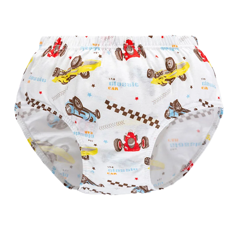 5 PC/Lot Racing Car Pattern Boys Triangle Underpants Cotton Children Panties Breathable Kids Underwear Boy Panty Non-Fluorescent