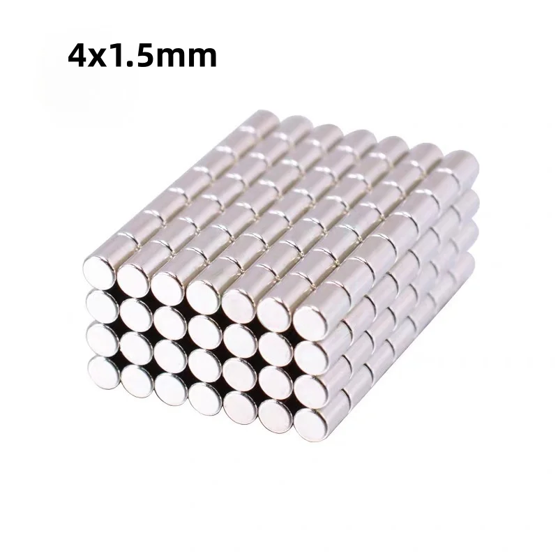 4x1.5mm Round magnets can be flexibly used  for refrigerator attachment, office document fixing and DIY crafts 4mmx1.5mm