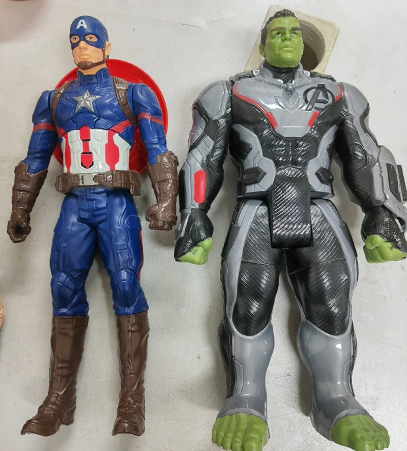 Boneco de Ação Articulado de 12 Polegadas do Hulk e Capitão América do Filme Anime Vingadores, Decoração de Mesa, Brinquedo, Lembrança, Presente para Fãs