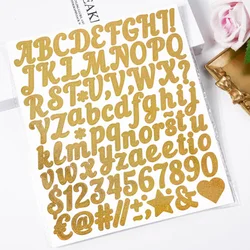 10Sheets Colorful Letter Stickers,Self-Adhesive vinyl Alphabet Number Sticker for Grad Cap Decoration DIY Crafts Making Supplies