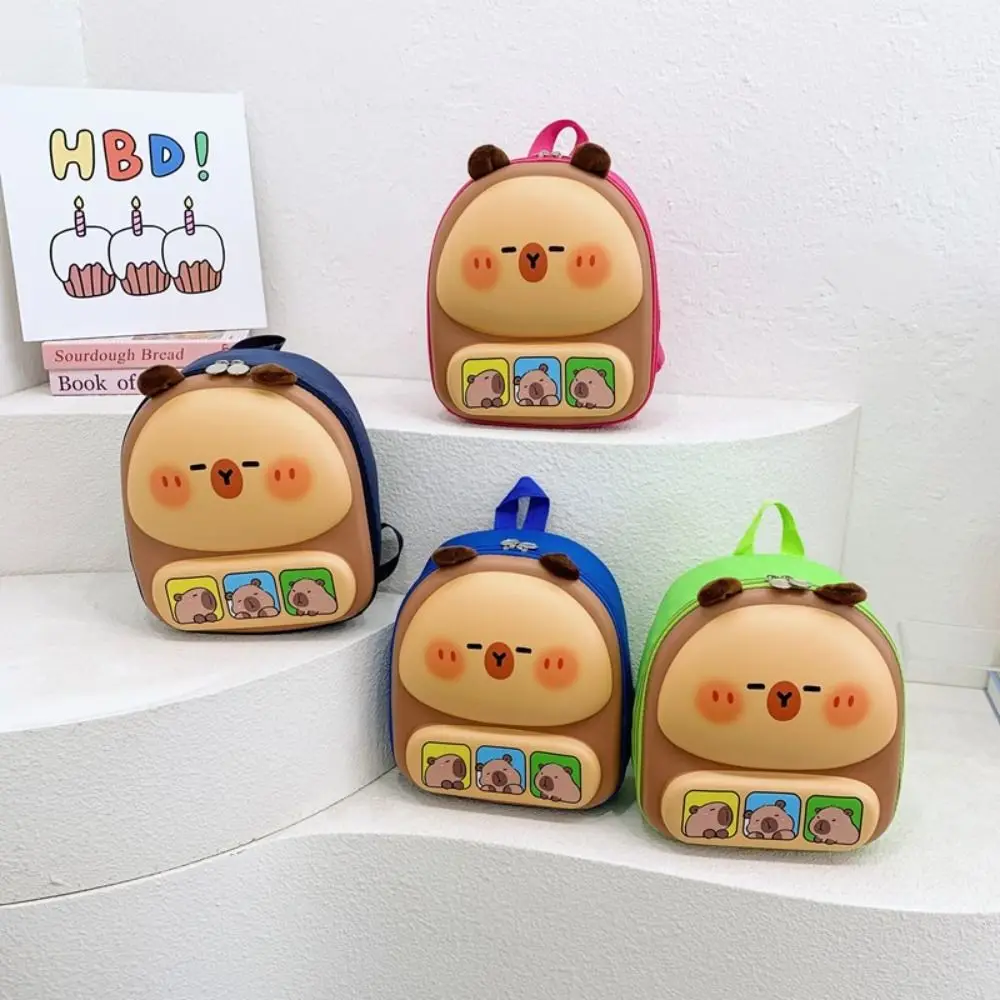 

High Quality 3D Backpack Large Capacity Capybara Shoulders Bag Waterproof Lightweight Bookbags Back To School