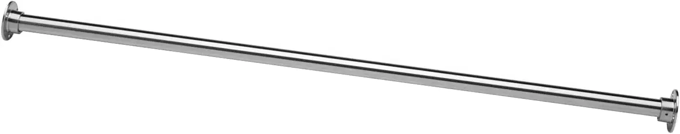 

Naiture 60" Heavy-Duty Straight Shower Curtain Rod, Rustproof Stainless Steel Shower Rod with Mounting Flanges, Permanent Wall M
