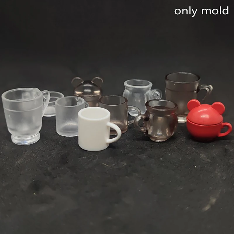 ドールハウスマグカップシリコンモールドドールハウスミニカップモデルドールハウス装飾アクセサリーごっこ遊びおもちゃ