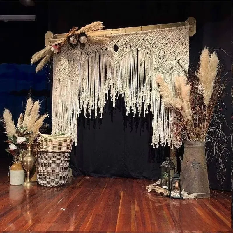 New Design Outdoor Wedding Layout Decoration Background Large Tapestry Western Wedding Decoration Banquet Party