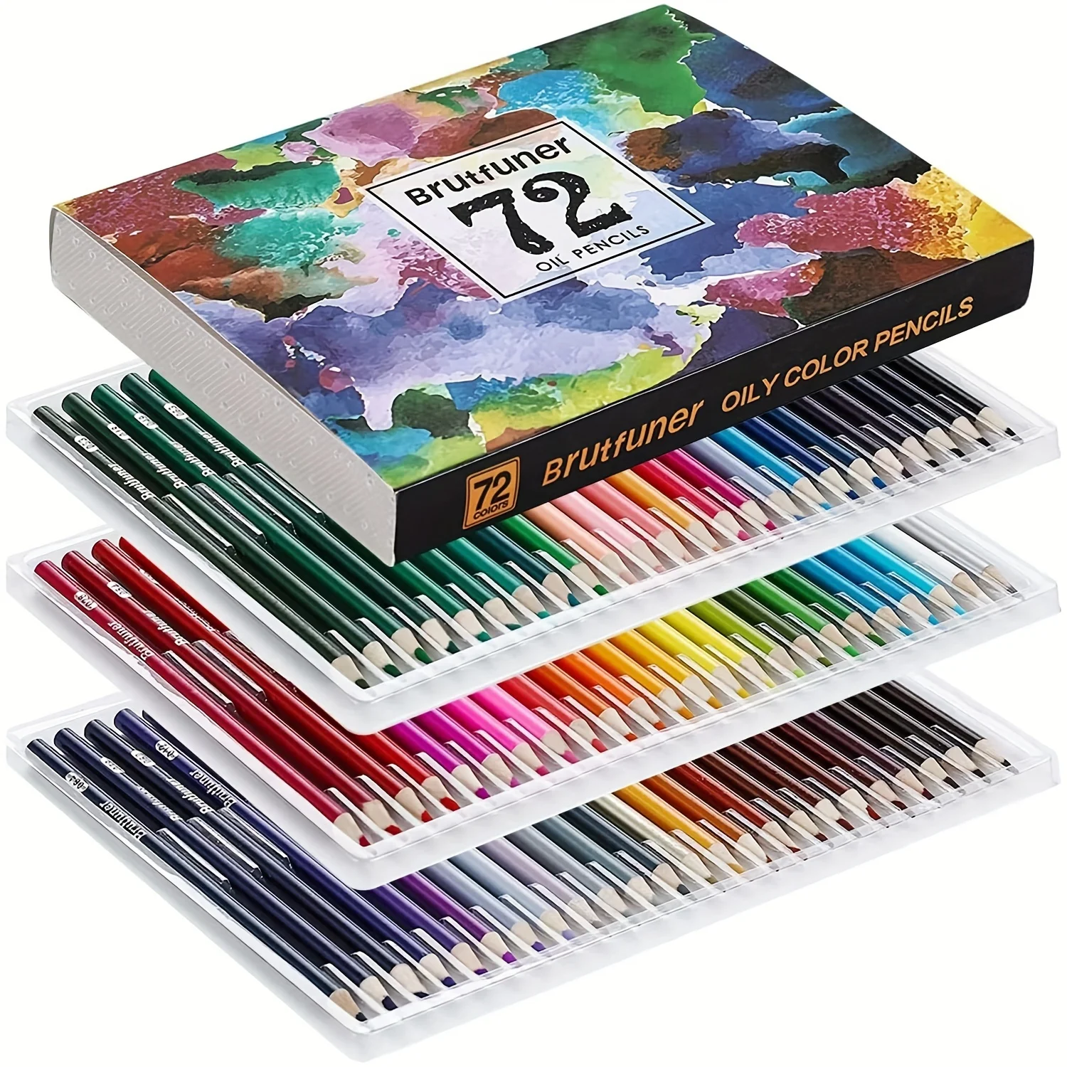 Juego de lápices de colores al óleo 6-332, incluye lápices de colores metálicos/aquarela/neón/tono de piel/Macaron Pastel, Ideal para dibujar y mezclar