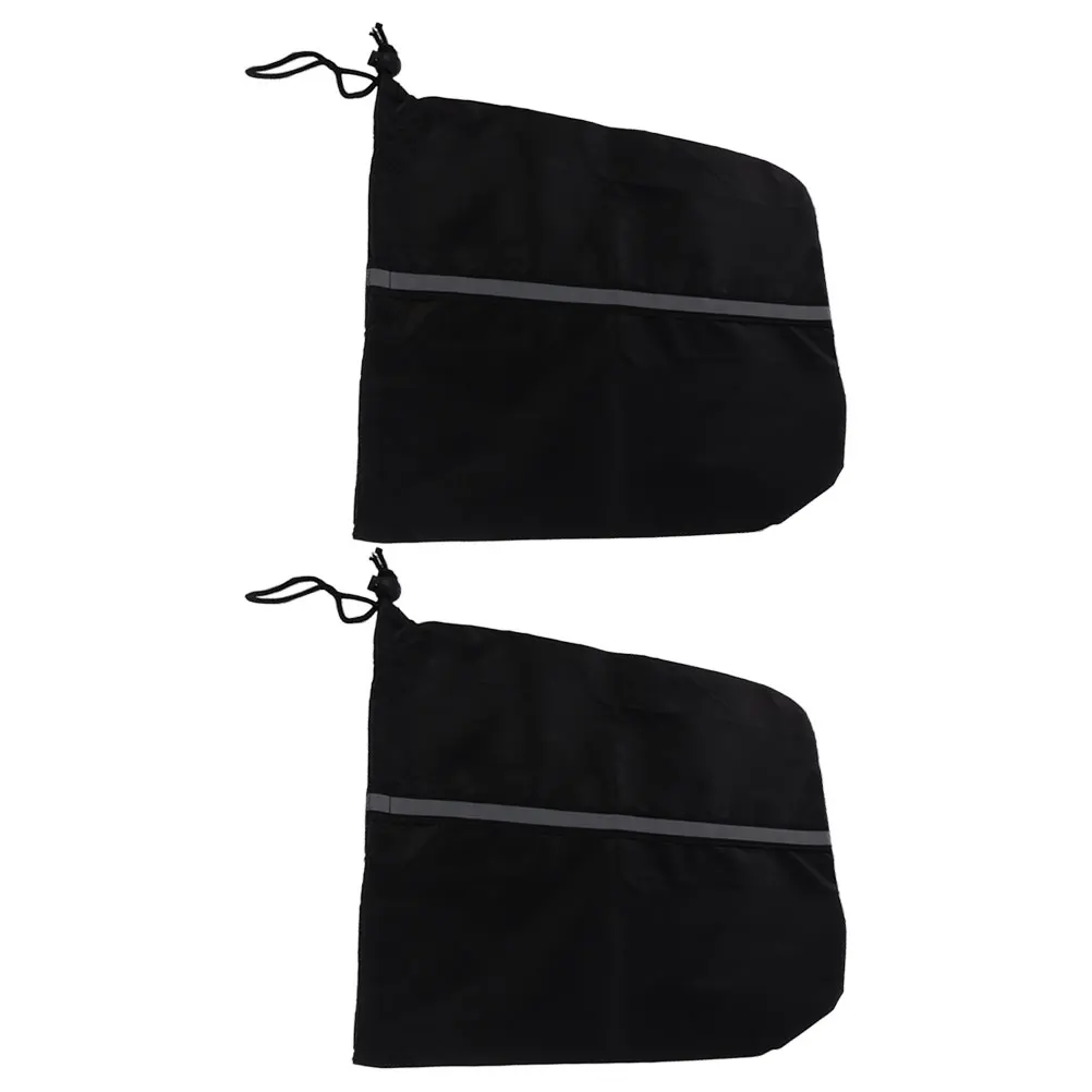 

2 Pcs Car Side Mirror Dust Cover 210D Oxford Cloth Protective 33x27cm Black Rear View Mirror Covers Accessories