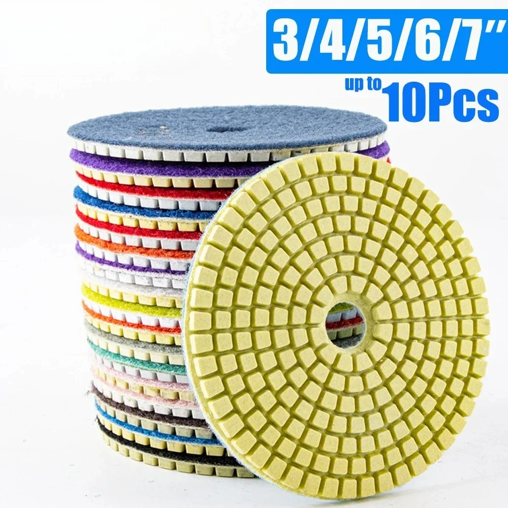 

3/4-дюймовые алмазные полировальные подушечки для сухой/влажной полировки, абразивный диск для дрели, шлифования, гранита, мрамора, кварцевой плитки, стекла, шлифовальный инструмент