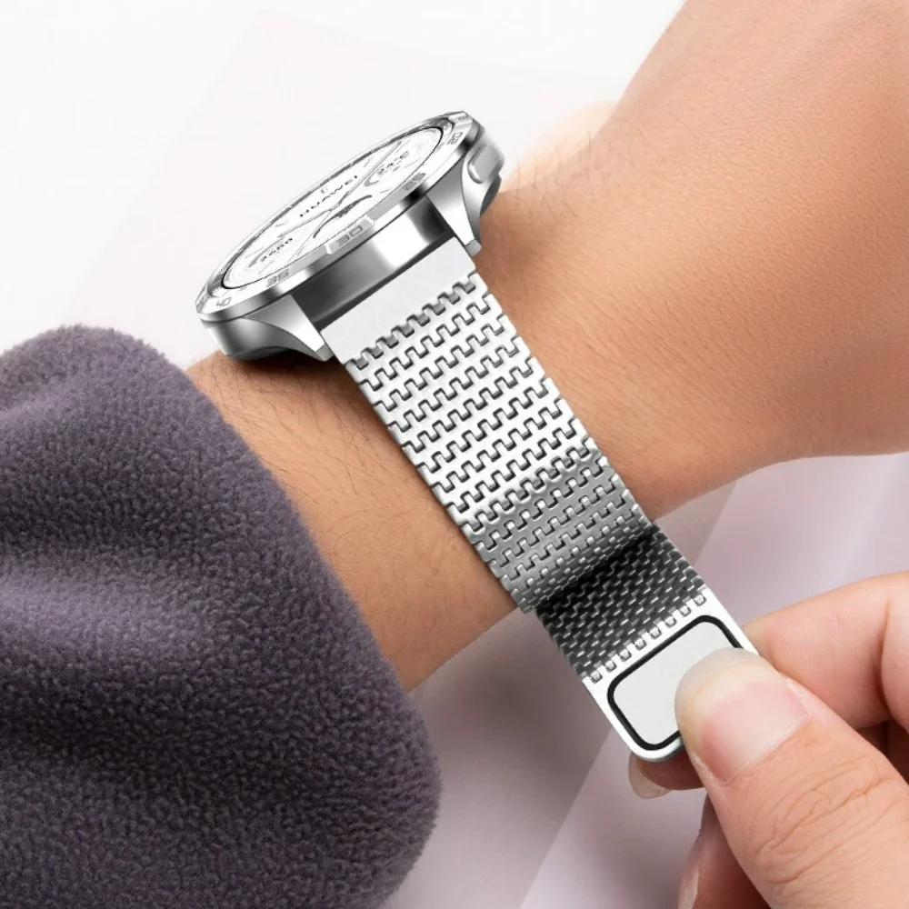 Magnetic Steel Strap for Huawei Watch 46mm/GT5 Pro GT5 4 3 2 2e Bracelet Loop 22mm 20mm Band  for Samsung Galaxy Watch 3 4 5 6 7