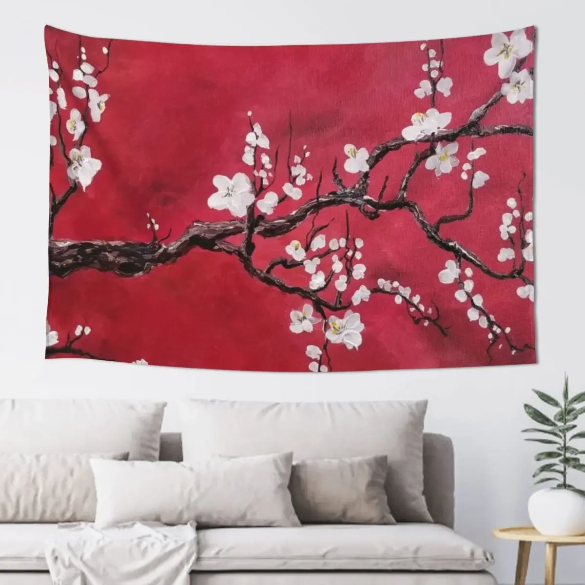 

cherry blossom Tapestry Living Room Decoration Carpet On The Wall Decoration Room Tapestry