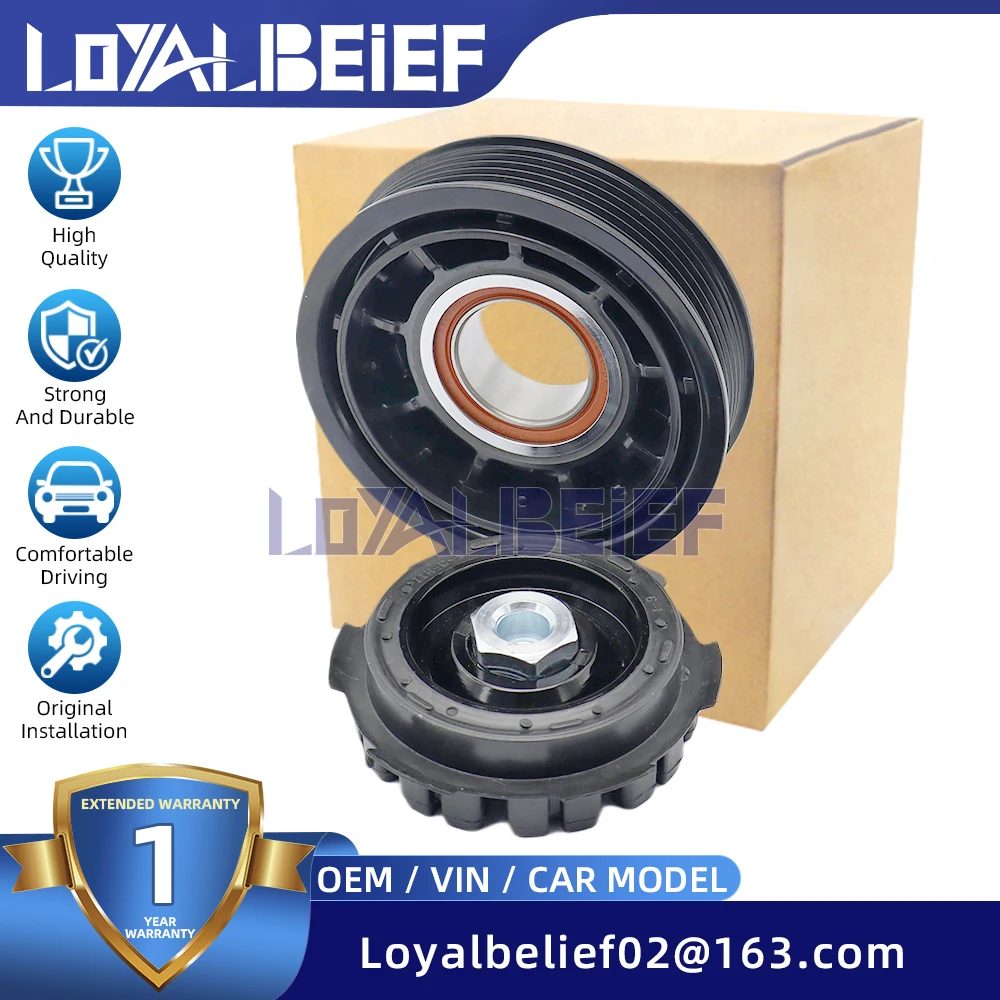 4471508023 Nouvelle Embrayage de Compresseur de Climatisation pour Audi A4 / S4 / S5 / Q5 / SQ5, Poulie à 6 Cannelures, Diamètre 115mm, 80A816803E