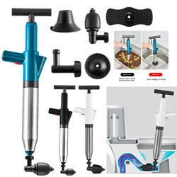 High Pressure Toilet Plunger Unblocker Pipes and Sinks Plunger Air Drain Blaster Cleaner Powerful Manual Pneumatic Dredge Tools