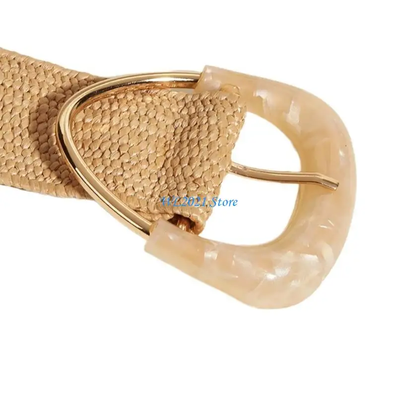 G5GC Rattan, cinto feminino, vestido cintura largo, tecido Bohemians Styles Styles Belt para desgaste casual