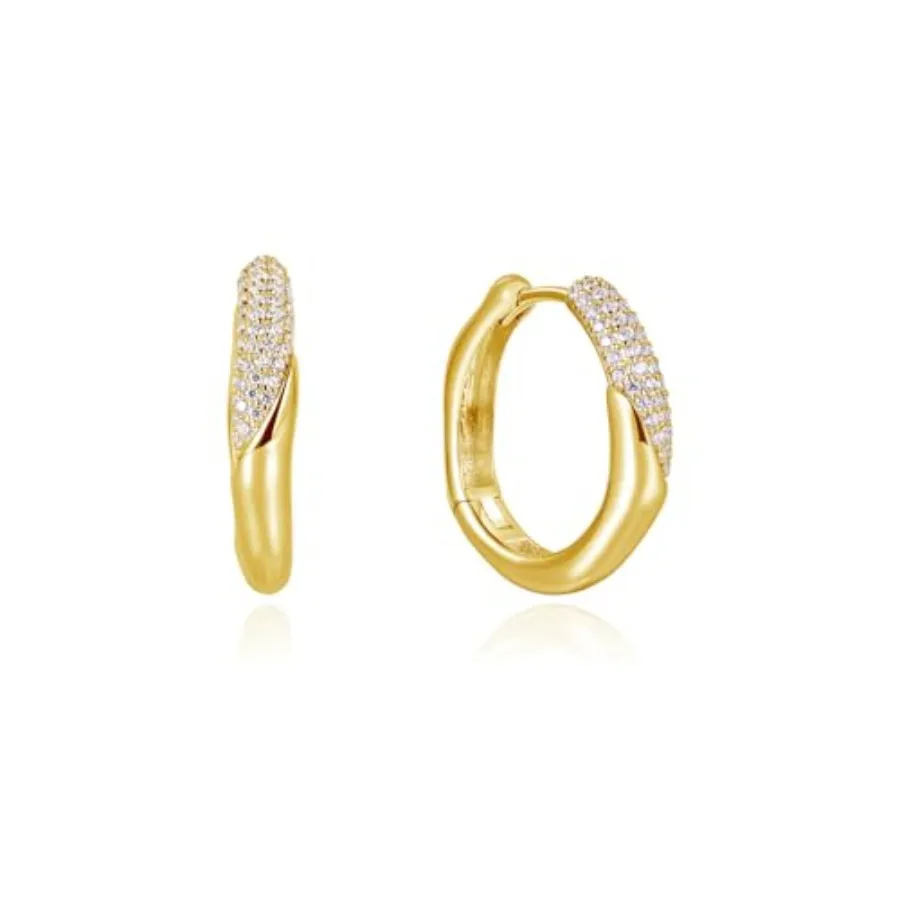 

ARSIS Mix and Match Small Huggies Hoop Earrings for Women, 18K Gold/Rhodium Plated, Three in One Design, Hypoallergenic, 925 St