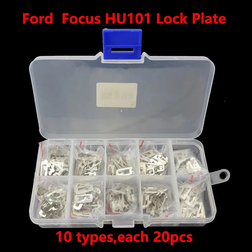 200pcs/lot HU101 Car Lock Reed Plate For Ford Focus Locksmith Tools Car Lock Repair Kit (20 * No.1 2 3 4 5 11 12 13 14 15)