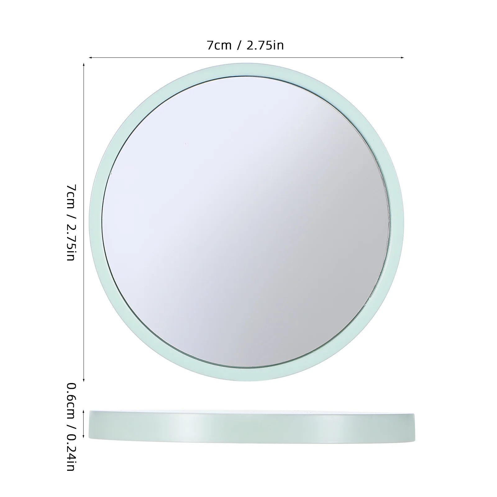 4 stuks kleine ronde draagbare compacte spiegels mini make-up zakspiegel reisspiegel kleine spiegels voor klaslokaal kinderen