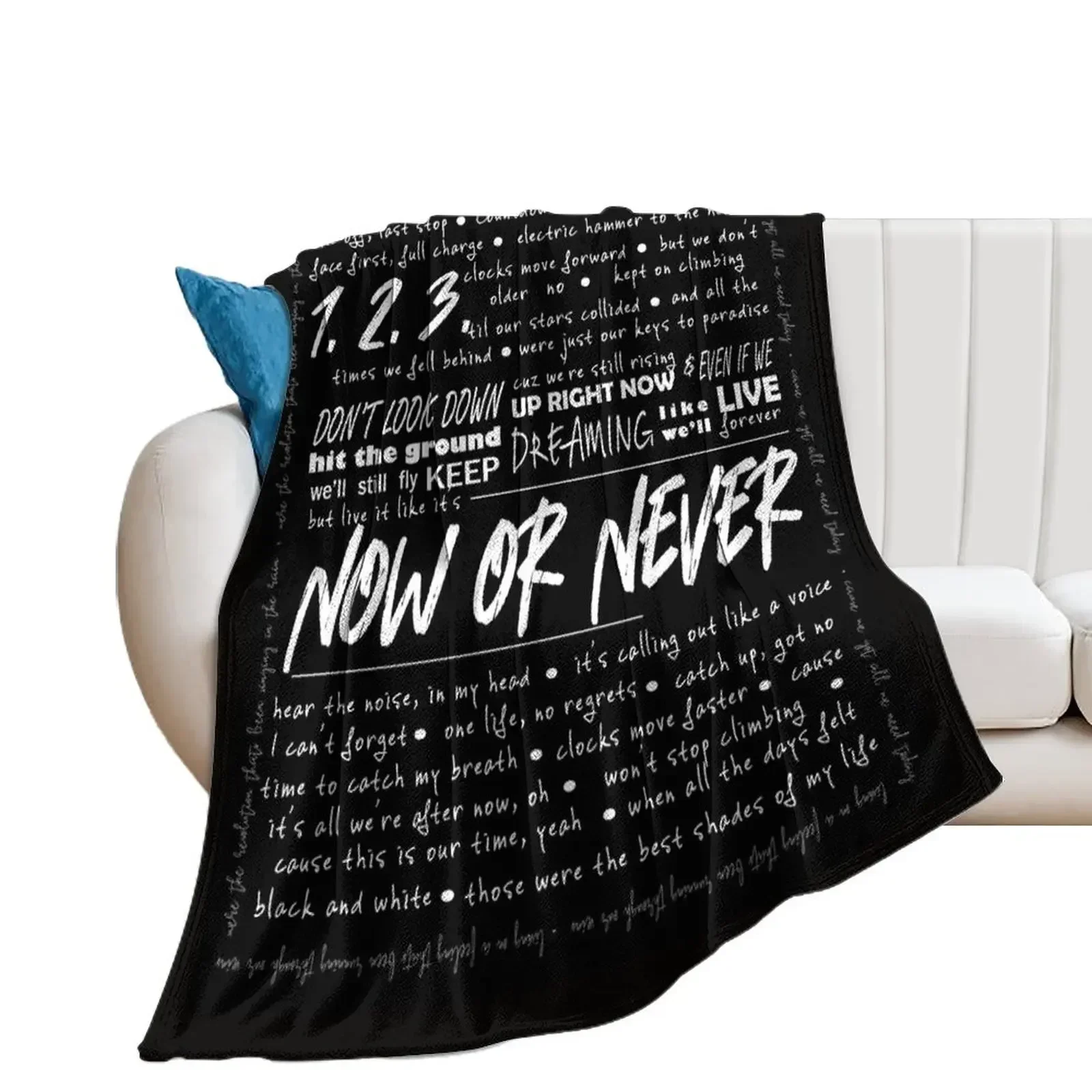 

Now or Never Julie and the Phantoms Throw Blanket Comforter For Decorative Sofa Soft Big Blankets