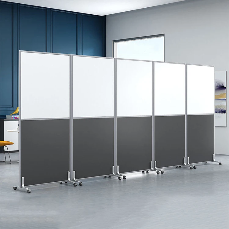 Office Furniture Manufacturer Movable Dividers For Office Folding Office Partition With Wheels