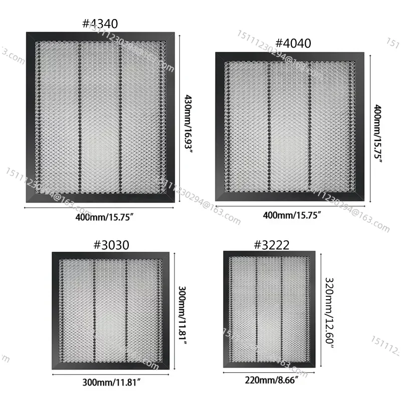 Laser Enquipment Parts Honeycomb Working Table For CO2 Cutting Machine Laser Engraver 300x200/300x300/330x330/400x400x22mm