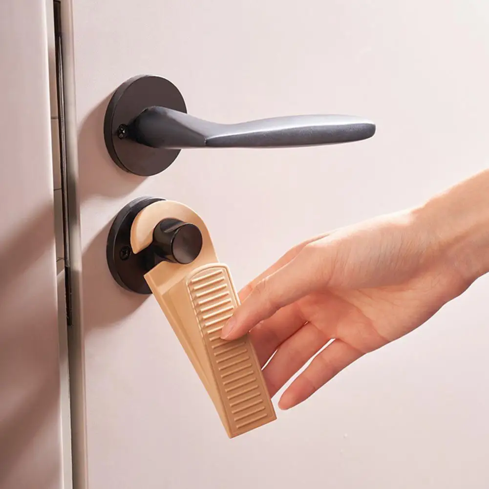2 Buah Sumbat Pintu Sumbat Pintu Baji Universal Anti-selip Sumbat Pintu dengan Desain Penyerap Guncangan Baji Pintu untuk Keamanan Rumah