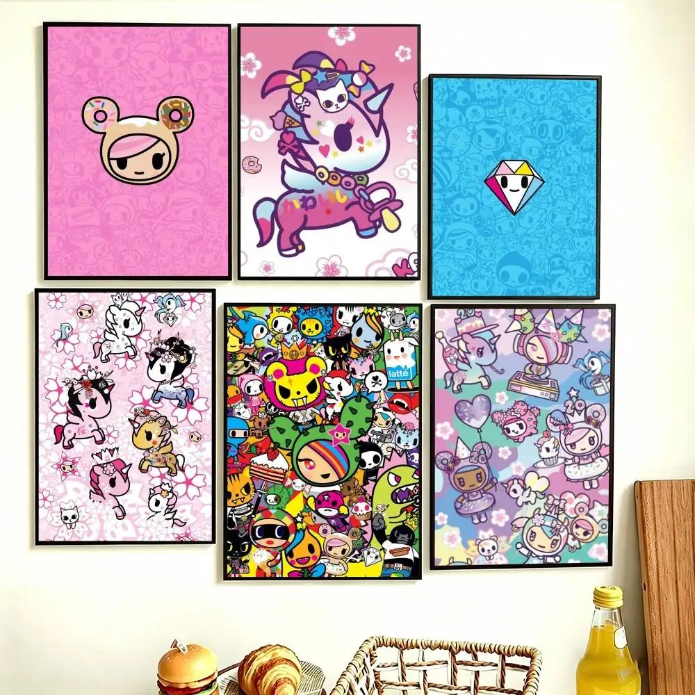 

T-Tokidoki-S Poster Perfect Space Sticker Self Adhesive for Office Home Theater Wall Art Decor Fancy Gift